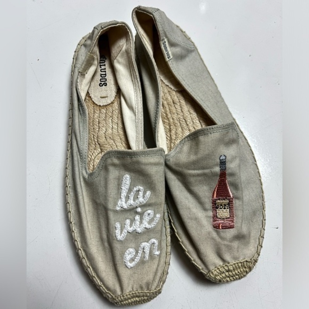 Soludos La Vie En Rose Smoking Slipper in‎ Chambray
